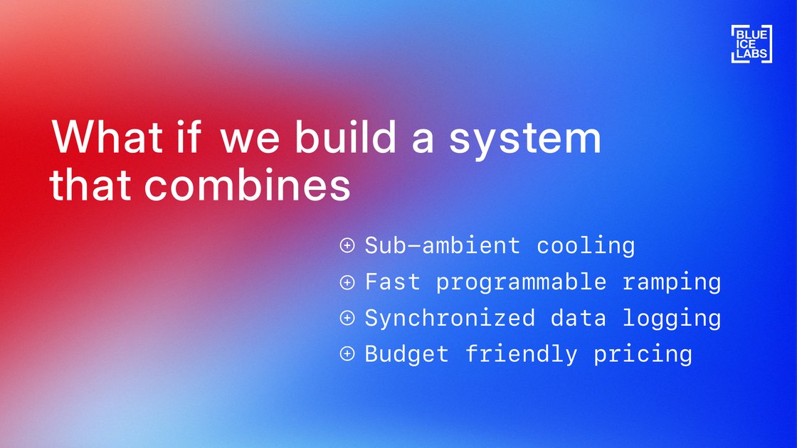 The proposal: one system combining cooling, ramping, data logging and fair pricing