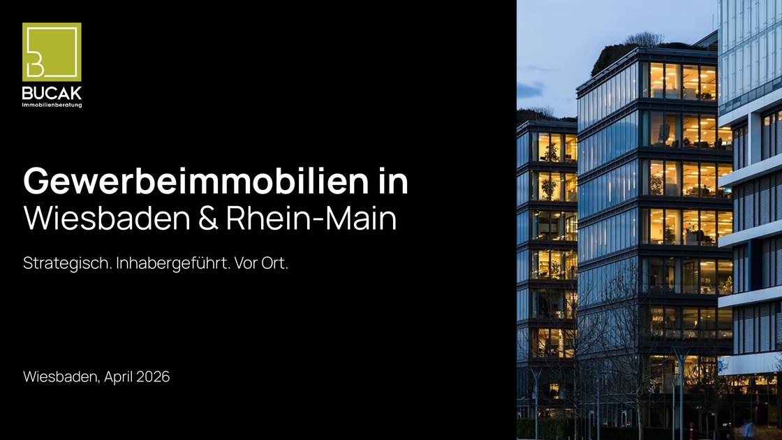 Title slide: commercial property in Wiesbaden and the Rhine-Main region