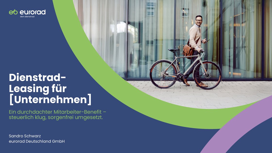 Title slide: company bike leasing for employers