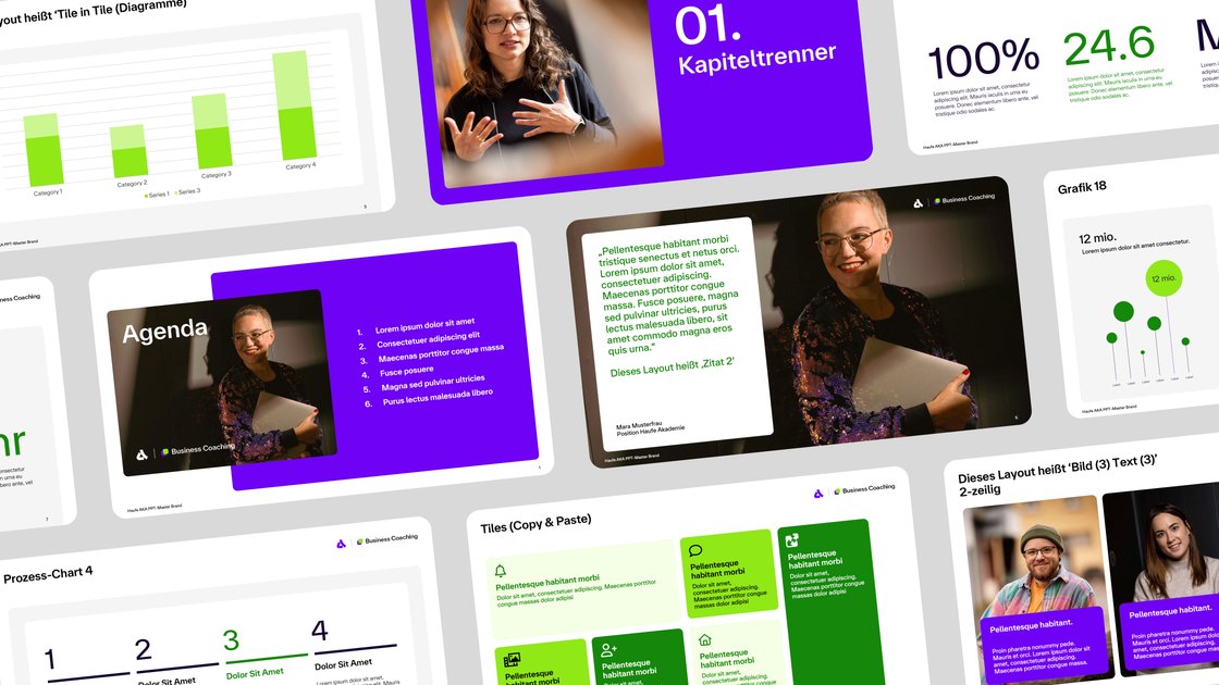 Slide selection from the second product world in green