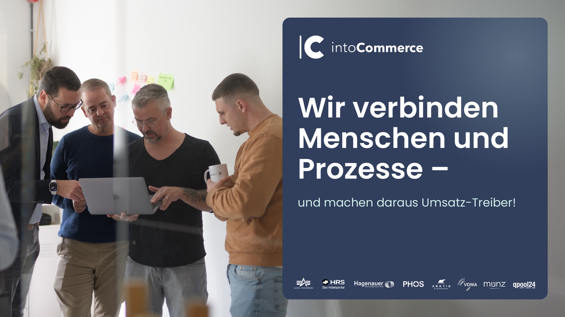 Title slide: “Connecting people and processes” with client logos