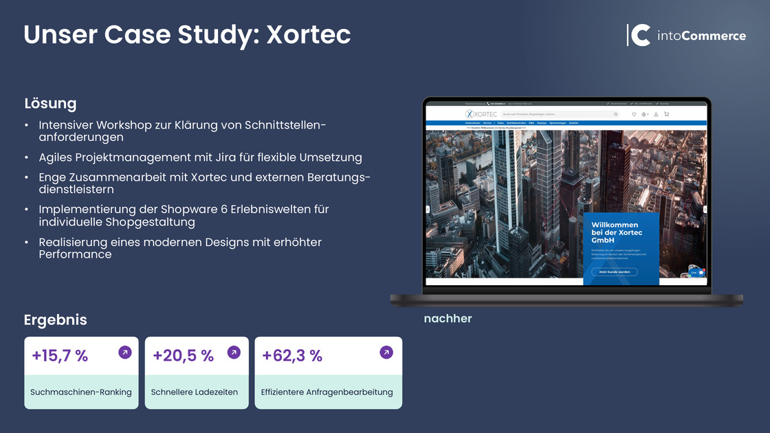 Xortec case study with results on search ranking and conversion