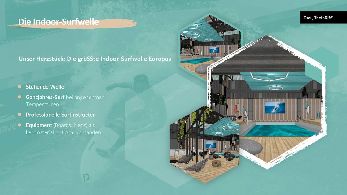 Die Indoor-Surfwelle als größte ihrer Art in Europa