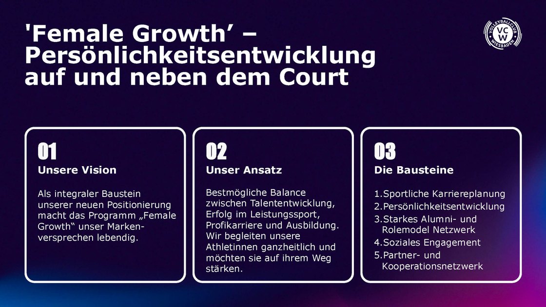 Female Growth – personal development in three building blocks