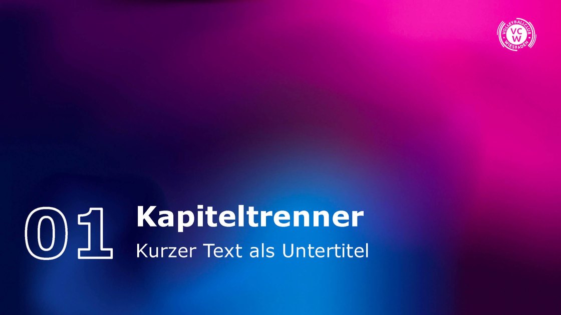 Chapter divider with a large numeral and subtitle