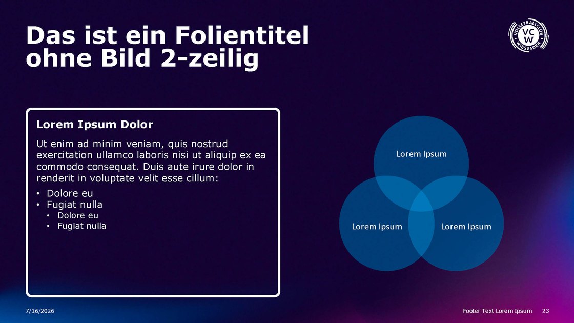 Layout with a text card and a three-circle Venn diagram