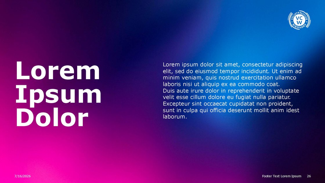 Layout with a large statement on the left and body copy on the right