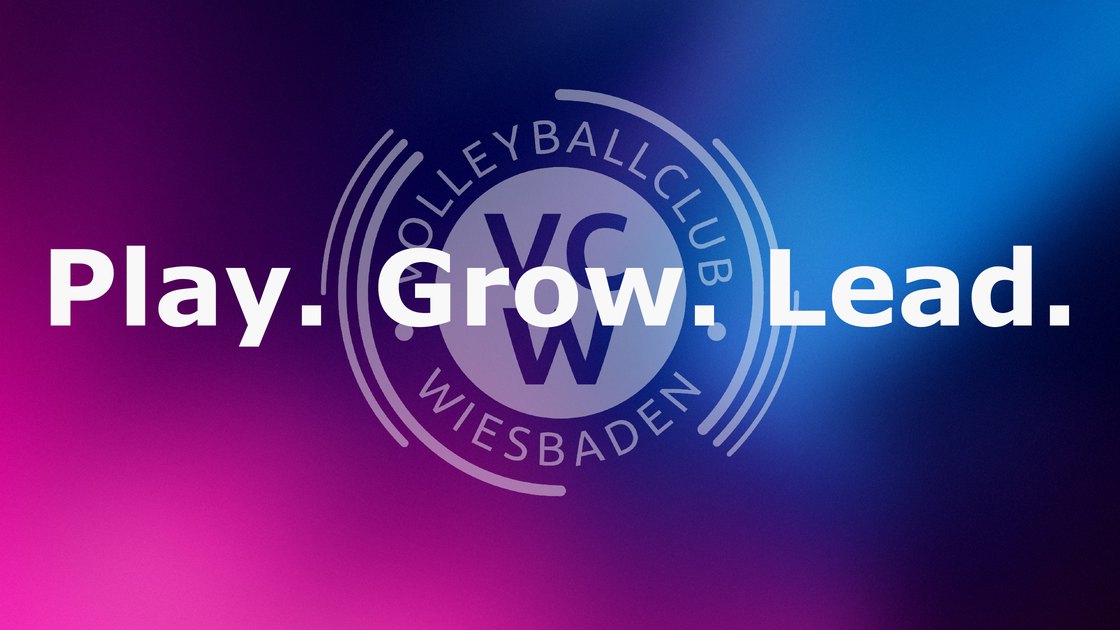 The brand claim Play. Grow. Lead.
