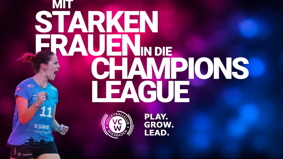 Title slide: to the Champions League with strong women
