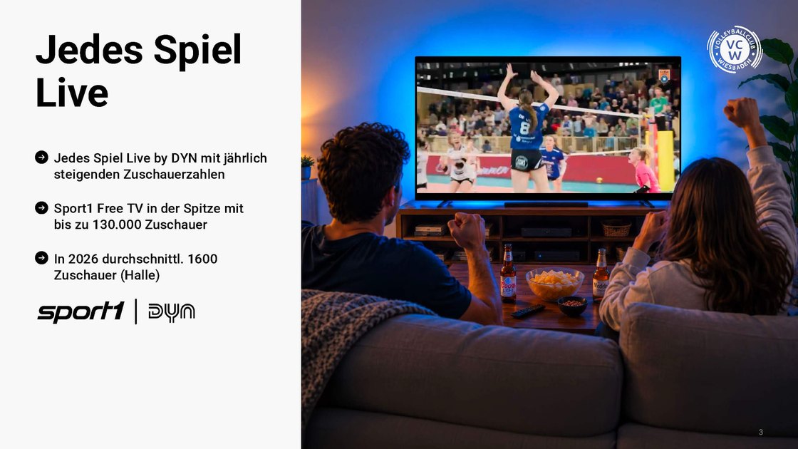 Every match live – reach through DYN and Sport1