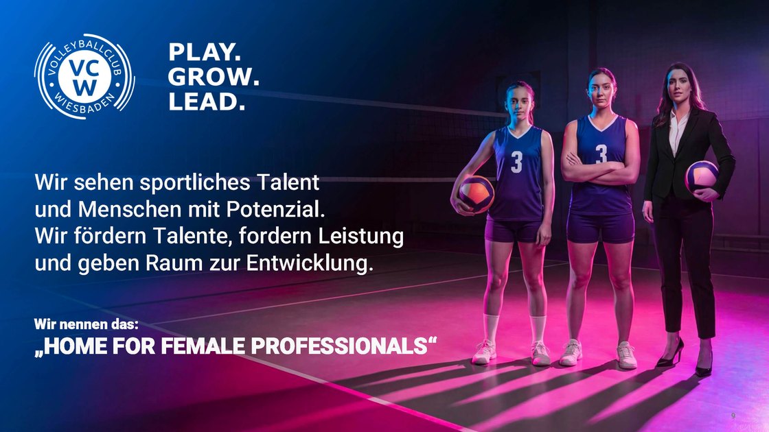 We look for sporting talent and people with potential