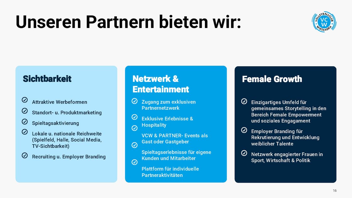 What the club offers partners: visibility, network, female growth