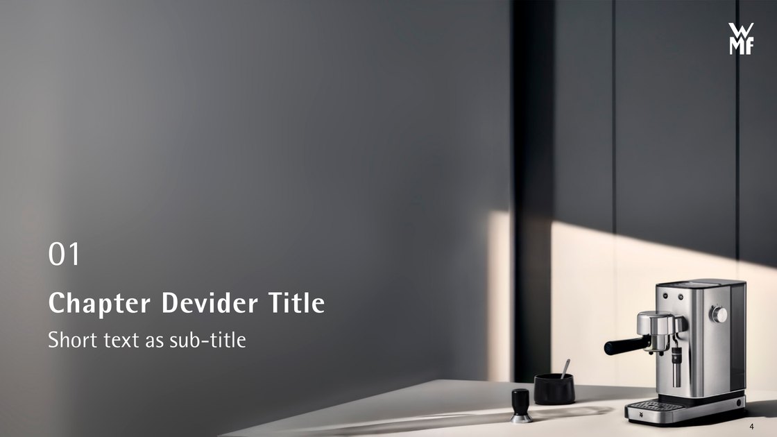 Chapter divider on a dark background with a product shot