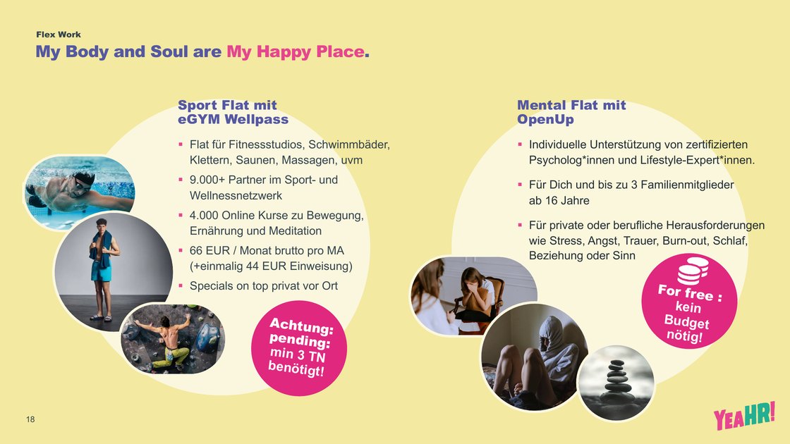 Body and soul: sports flat rate with eGYM Wellpass and mental health with OpenUp