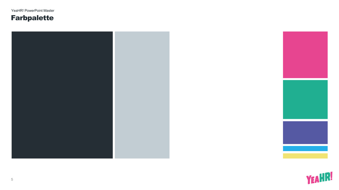 Colour palette of the master