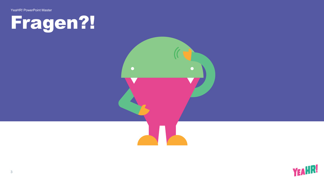 Transition slide “Questions?!” with illustration