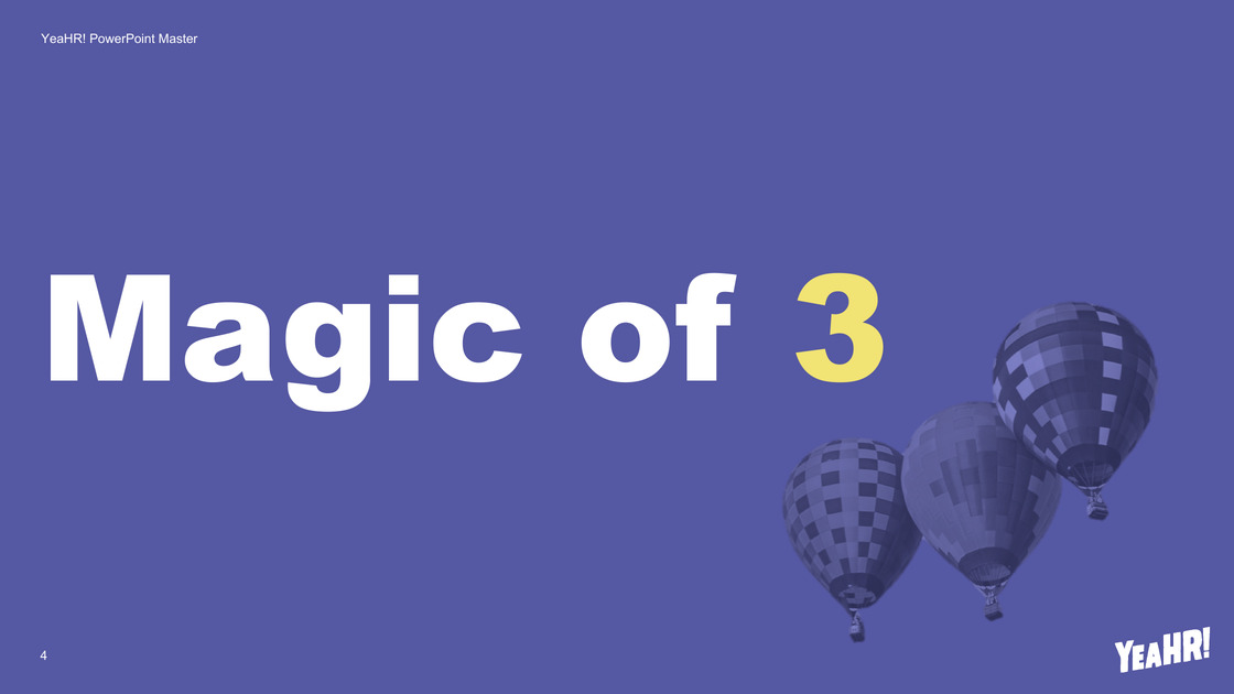 Chapter divider “Magic of 3” with image